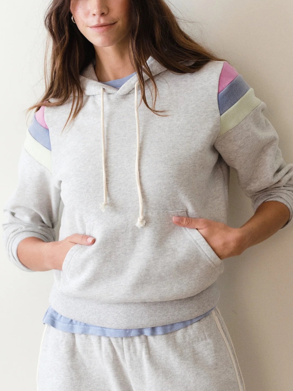 Marine Layer Cloud 9 Fleece Banks Hoodie Heather Grey New without Tags NWOT XS